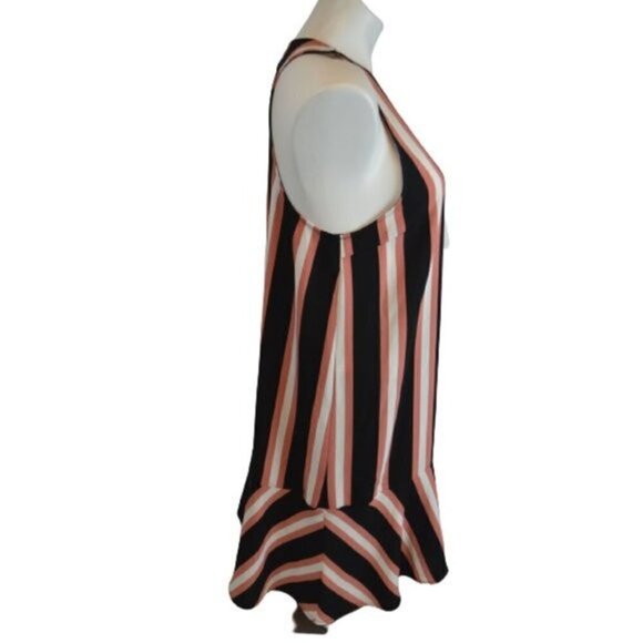 Leith Ruched Shift Striped Sleeveless Summer Dress Size: M NWT - Picture 2 of 3
